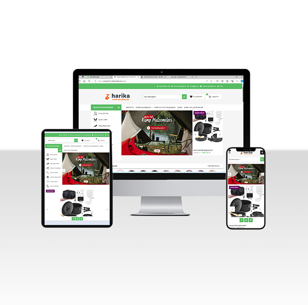 Kamp ve Outdoor E-Ticaret Paketi
